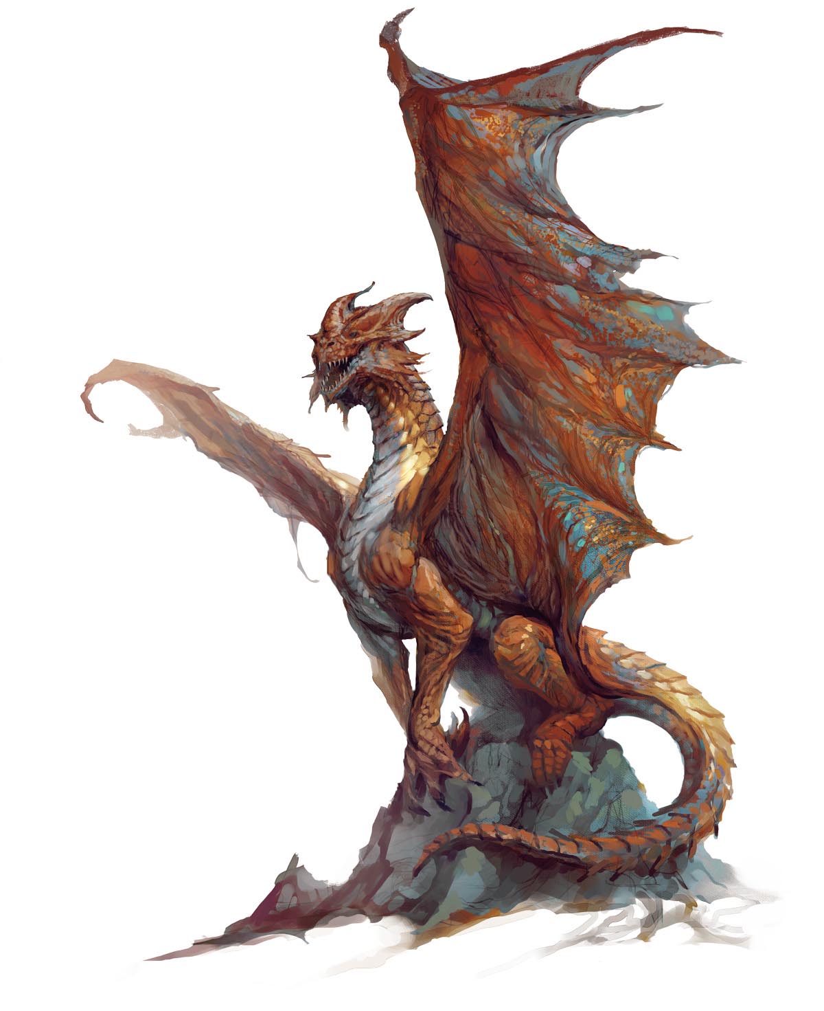 «Древний медный дракон (Ancient copper dragon)» - громадный дракон D&am...