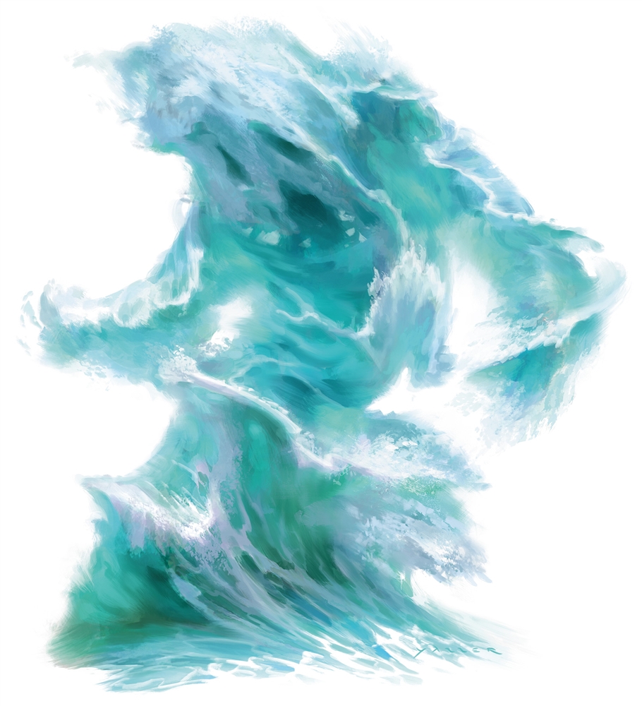 Водяной элементаль [Water elemental] / Бестиарий D&D 5 / Monster manual
