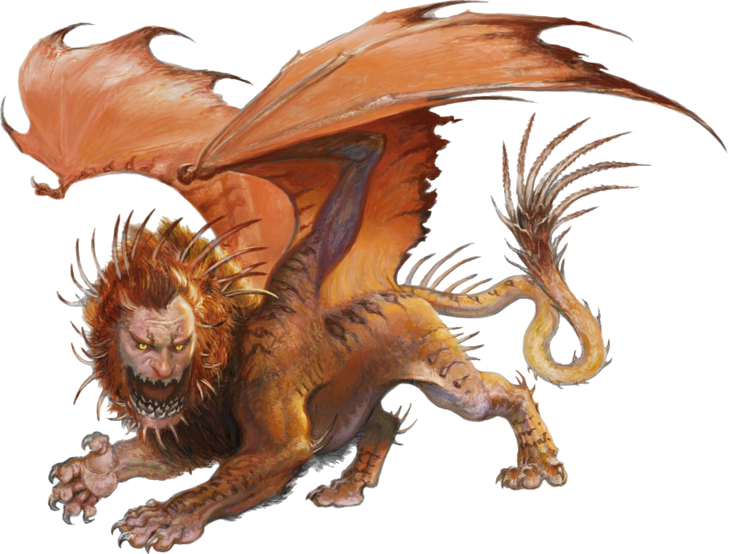 Мантикора [Manticore]  Бестиарий D&D 5  Monster manual