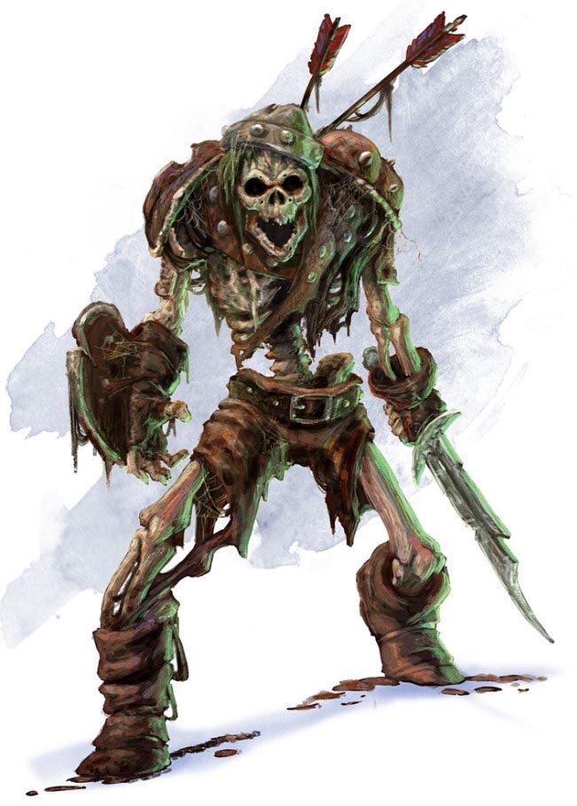 Скелет Skeleton / Бестиарий D&D 5 / Monster manual.
