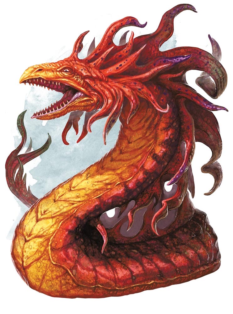 Огненная змея (Fire snake)" - средний элементаль D&D 5-й редакции ...